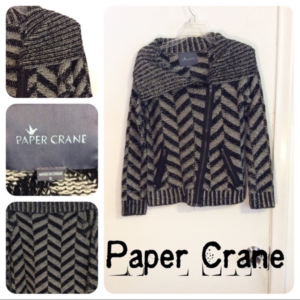 Paper Crane Chevron Striped Sweater | Anthropologi